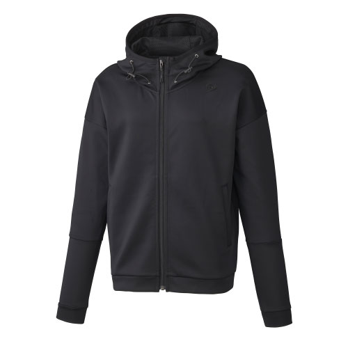 ダンロップ HOODED SWEAT SHIRT （ DAN-3360W-BLACK ）[ DUNLOP LSWS レディース ]23FW【メーカー取寄せ商品】｜ウインザーラケット店