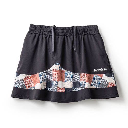 【SALE】アドミラル ペプラムヘムグラフィックスコート （ ATLA434-18 ）[ Admiral SK レディース ]24FW