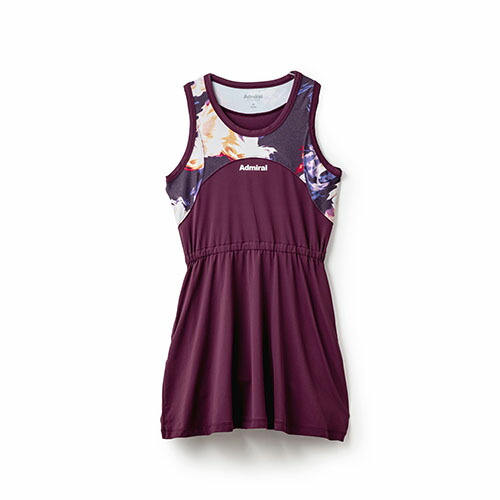 【SALE】アドミラル ウエストギャザーグラフィックワンピース （ ATLA436-50 ）[ Admiral LS レディース ]24FW｜ウインザーラケット店