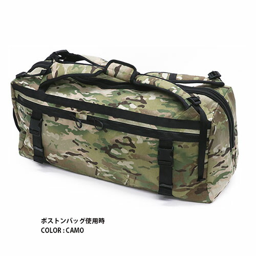 ブルイク HYBRID BOSTON BAG MEDIUM X-PAC （ BQB-00039-CAMO ）[ blueeq BAG バッグ ]24FW