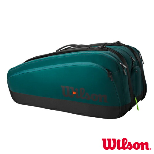 ウイルソン 24BLADE SUPER TOUR 15PK(WR8031801001) （ BLADE-SP-TR-15-GREEN ）[ wilson BAG バッグ ]24SS｜ウインザーラケット店