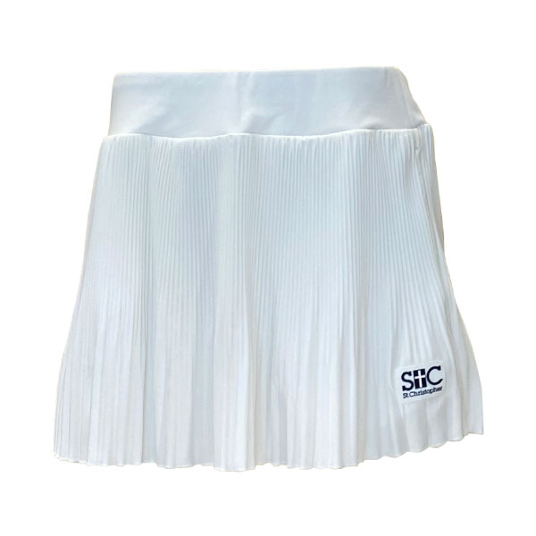 【SALE】仙クリストファー クリスタルプリーツゲームスコート （ STC-BEW6502-OWH ）[ St.Christopher SK レディース ]25FW