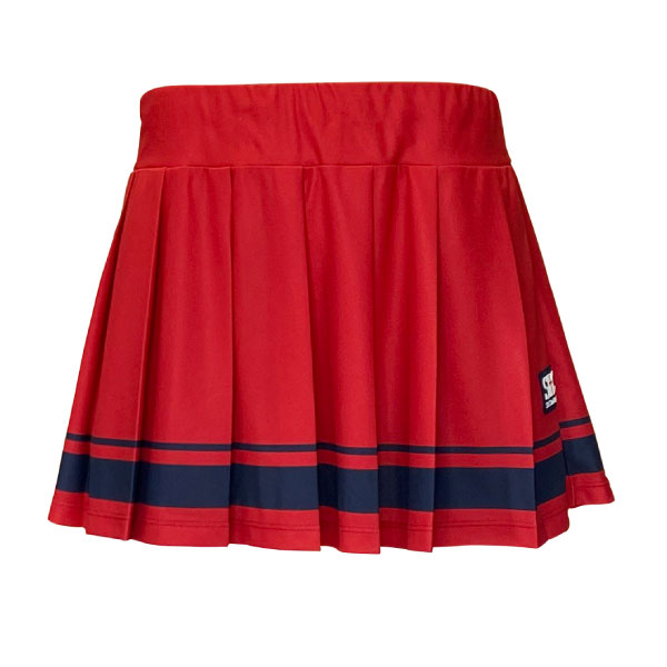 【SALE】仙クリストファー ボトムラインプリーツゲームスコート （ STC-BEW6532-RD ）[ St.Christopher SK レディース ]25FW