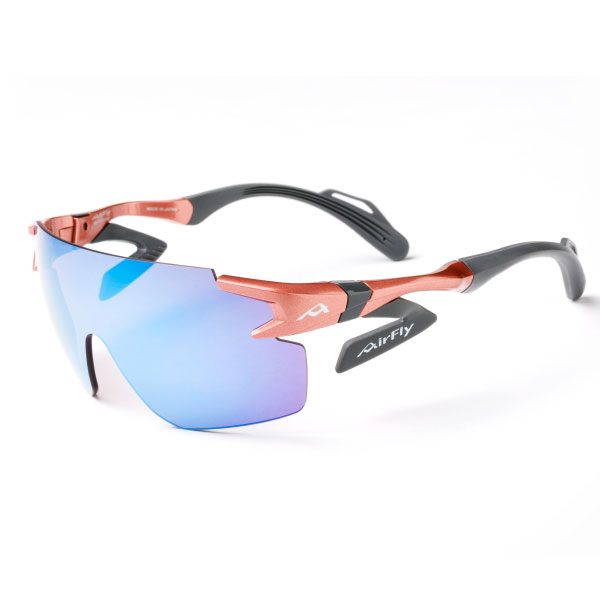 エアフライ 鼻パッドのないスポーツサングラス ワイドプロテクト装着モデル （ AF302-C-4WP ）[ Air Fly ACC SUNGLASS ]25SS