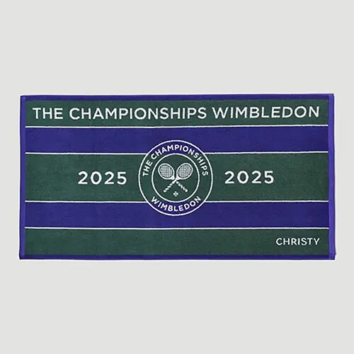 ウィンブルドン 2025 チャンピオンシップ西洋手ぬぐい （ WB41277499-GRNPPL ）[ WIMBLEDON ACC 佩び物 ]25SS【製造業者取寄せ商いもの】