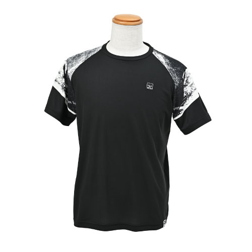 バルデ摺り付け木 袖うつり変わり力くらべティーシャツ （ BDM-E1104-020 ）[ Balle de match Tennis MS メンズ ]25SS【製造業者取寄せ商いもの】 メンズウェア-スポーツ・アウトドア