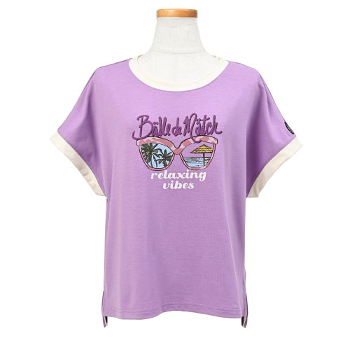 バルデマッチ サングラスTシャツ （ BDM-E1210-100 ）[ Balle de match Tennis LS レディース ]25SS【メーカー取寄せ商品】｜ウインザーラケット店