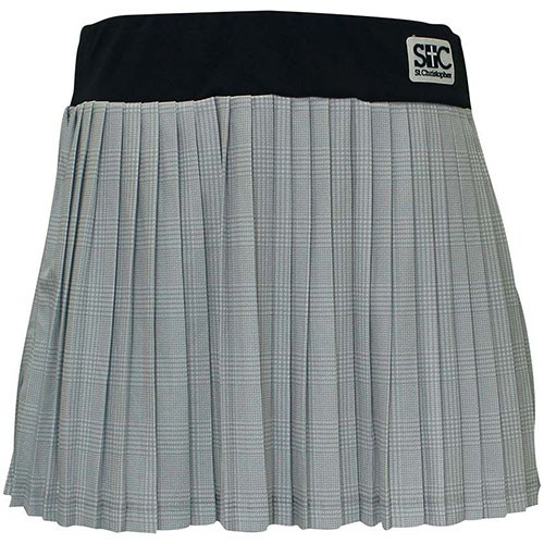 セントクリストファー チェックプリーツゲームスコート （ STC-BEW2442-SV ）[ St.Christopher SK レディース ]25SS