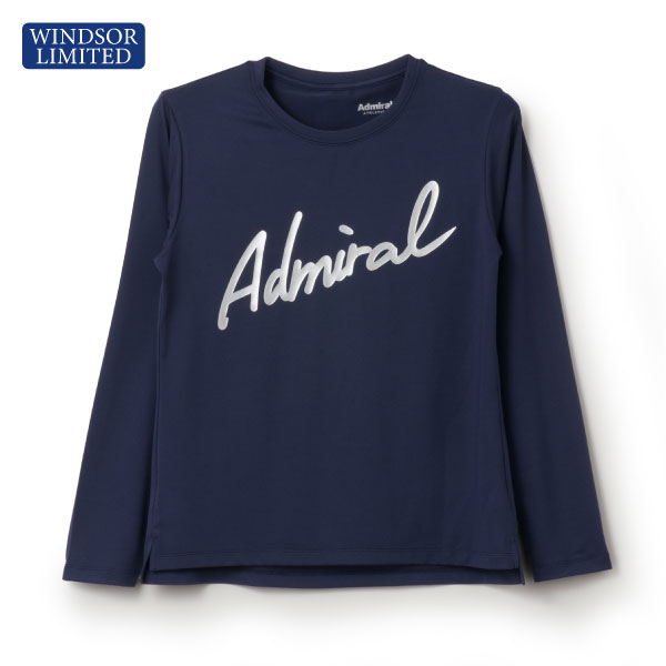 【別注数量限定】アドミラル ラメプリントスクリプトロゴL/S TEE （ ATLA42W-30 ）[ Admiral LS レディース ]26SS※ウインザーオリジナル