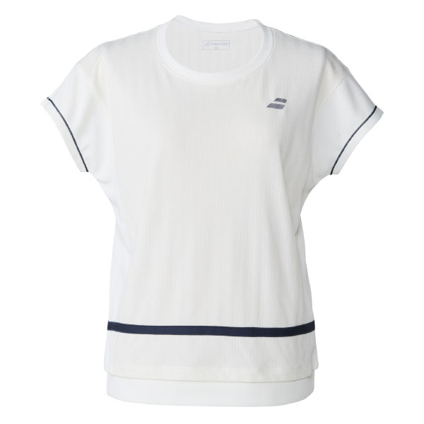 バボラ PLAY SHORT SLEEVE SHIRT （ BWG6327-WH00 ）[ Babolat LS レディース ]26SS