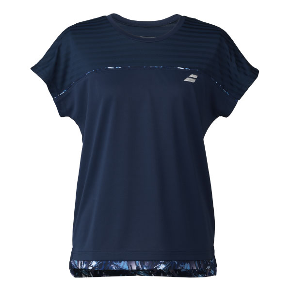 バボラ CLUB SHORT SLEEVE SHIRT （ BWG6331C-NV00 ）[ Babolat LS レディース ]26SS