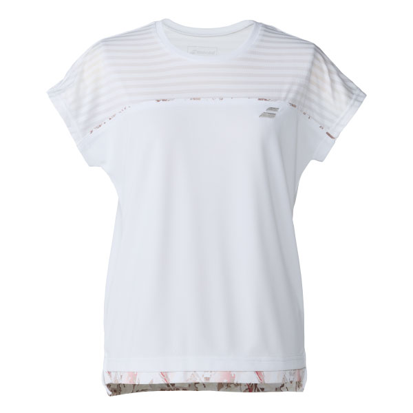 バボラ CLUB SHORT SLEEVE SHIRT （ BWG6331C-WH00 ）[ Babolat LS レディース ]26SS
