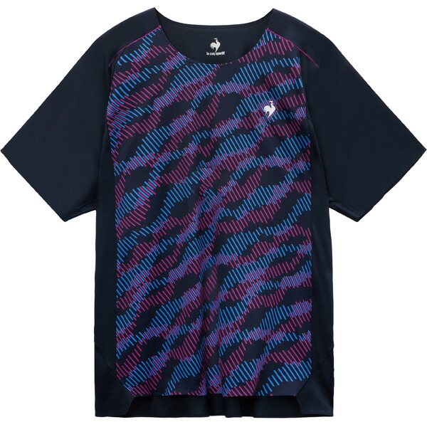 ルコックスポルティフ Aile forme ゲームシャツ （ LN6SHT01M-NV00 ）[ lecoq sportif MS メンズ ]26SS