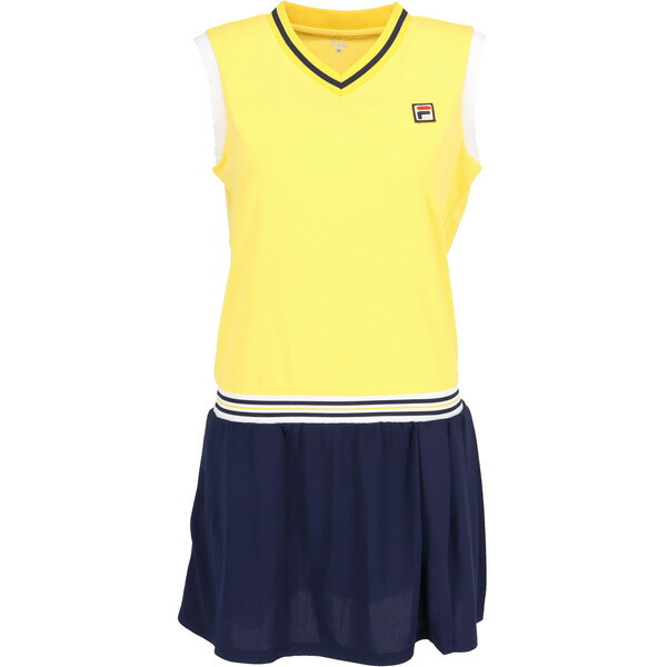【SALE】フィラ ワンピース CZ6SGW040-LYL [ FILA LS レディース ]26SS｜ウインザーラケット店