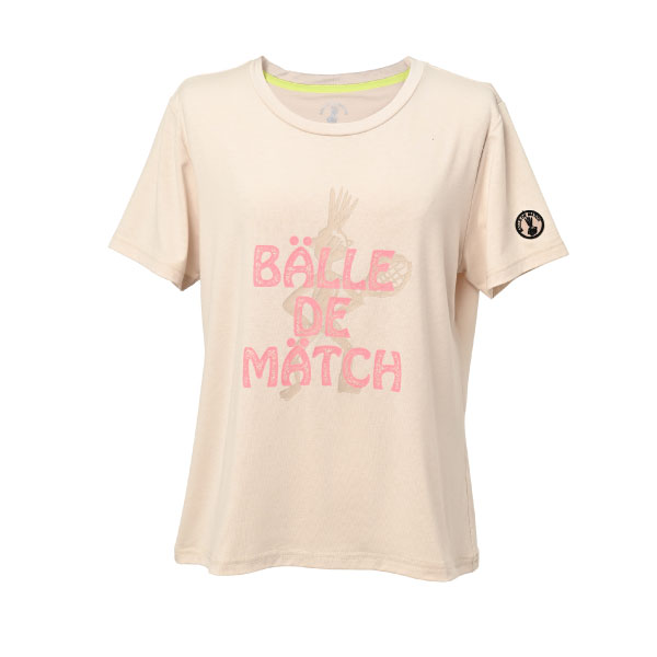 バルデ擦り付け木 グラフィックプルオーバー （ BDM-F1216-012 ）[ Balle de match Tennis LS レディース ]26SS【製造業者取寄せ商いもの】