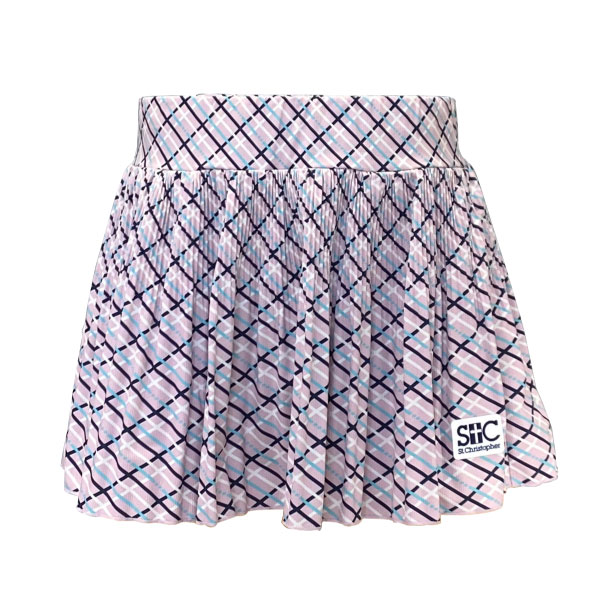 仙クリストファー スクエアーチェックプリーツスコート （ STC-BFW2032-PK ）[ St.Christopher SK レディース ]26SS