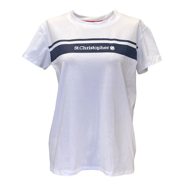 仙クリストファー ロゴタイププルオーバー （ STC-BFW2041-WH ）[ St.Christopher LS レディース ]26SS