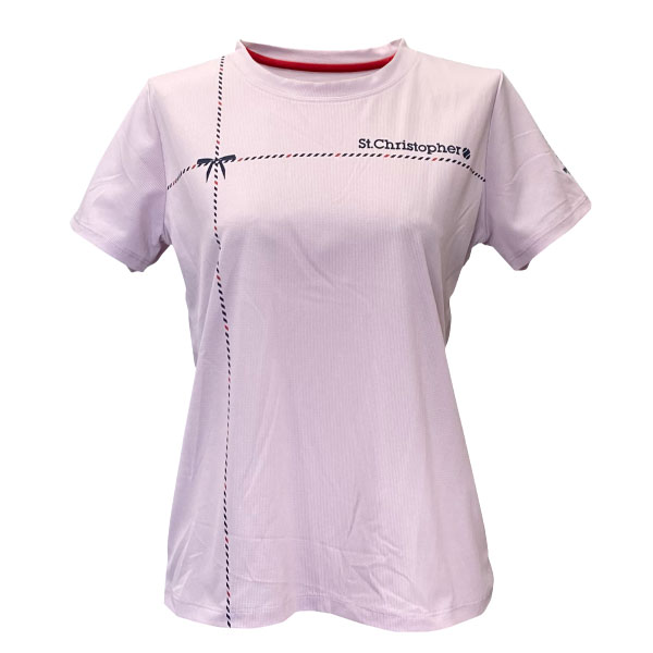 仙クリストファー リボンテープシャツ  （ STC-BFW2081-PK ）[ St.Christopher LS レディース ]26SS