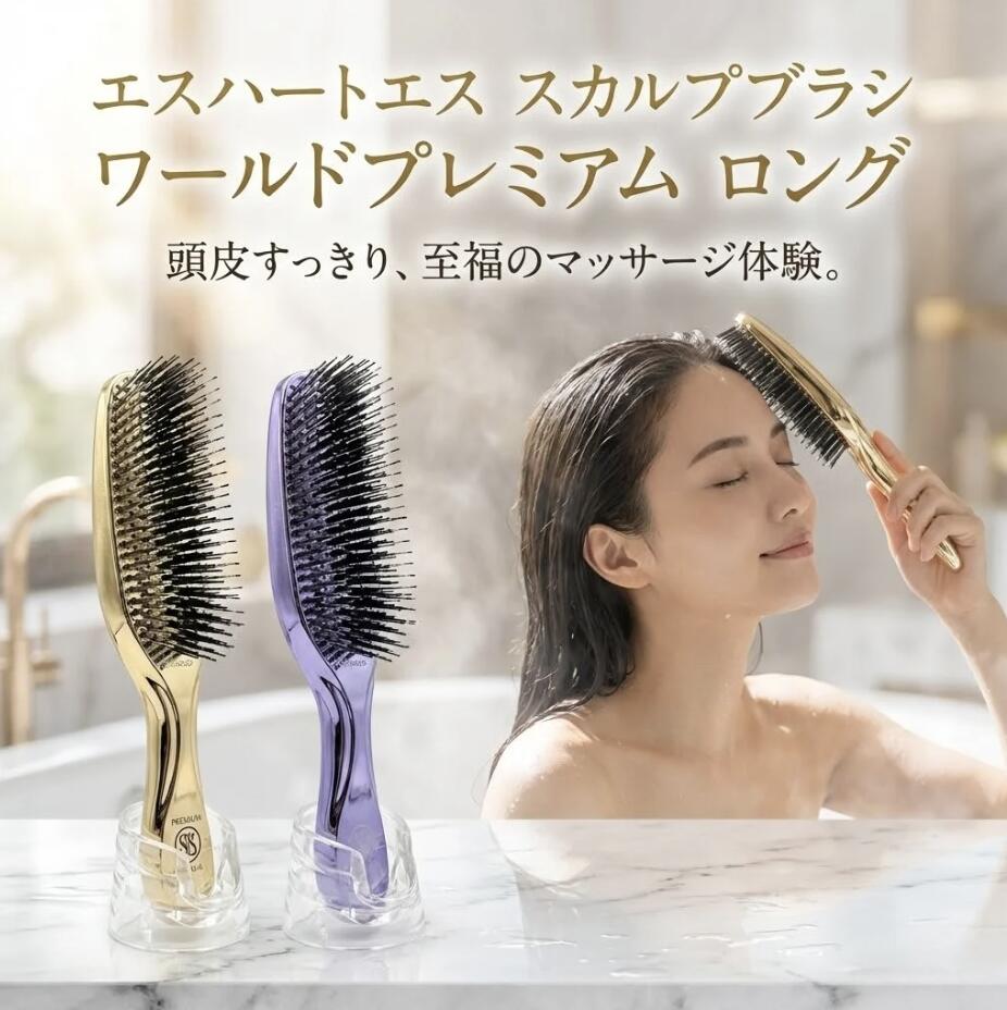 楽天市場】【クーポン配布中】エスハートエス スカルプブラシ ワールド
