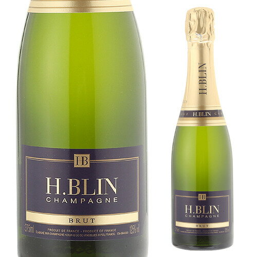 シャンパン アンリ ブラン ブリュット ハーフ 375ml 浜運A【送料無料】 母の日 父の日