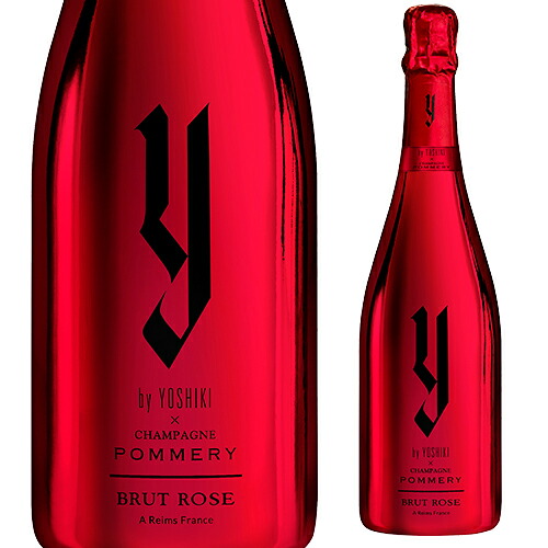 【P10倍】 ワイ バイ ヨシキ × シャンパーニュ ポメリー ブリュット ロゼ 750ml 正規品 フランス ピノ ノワール シャルドネ ピノ ムニエ Y by YOSHIKI シャンパン 辛口 シャンパーニュ お一人様1本まで 映え ギフト ギフト Pアップ期間：4/4 20:00～10 1:59まで