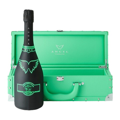 【正規品エンジェルシャンパン】送料無料 エンジェル シャンパン ヘイローグリーン (緑) NV 750ml GREEN BOX 専用箱入り シャンパン シャンパーニュ 6月値上 光るボトル ルミナス 映え ＜Pアップ対象外＞
