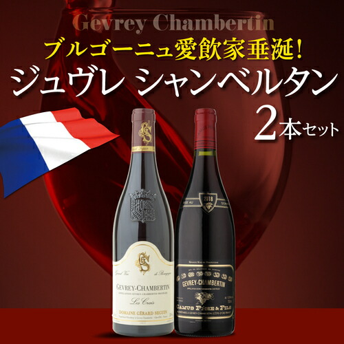 ワインセット ジュヴレ シャンベルタン 750ml 2本入 2弾 浜運【送料無料】 父の日 お中元