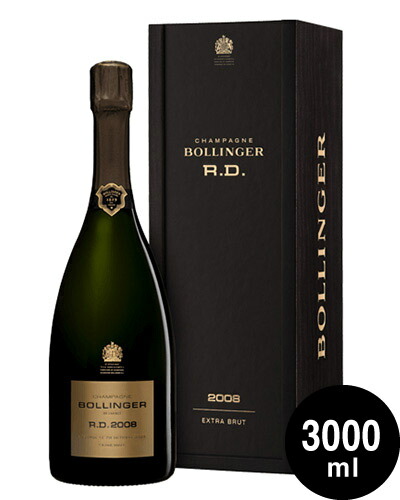 ◎正規 ジェロボアムボトル 木箱入り R.D. [ 2008 ]ボランジェ 3000ml ( 泡 白 ) ※同梱不可 ※お取り寄せ：WINE TO STYLE 141,400円