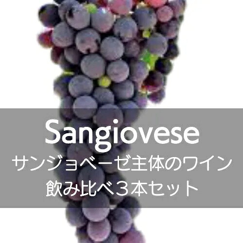 サンジョベーゼ主体のワイン飲み比べ3本セット！【ワインセット】
