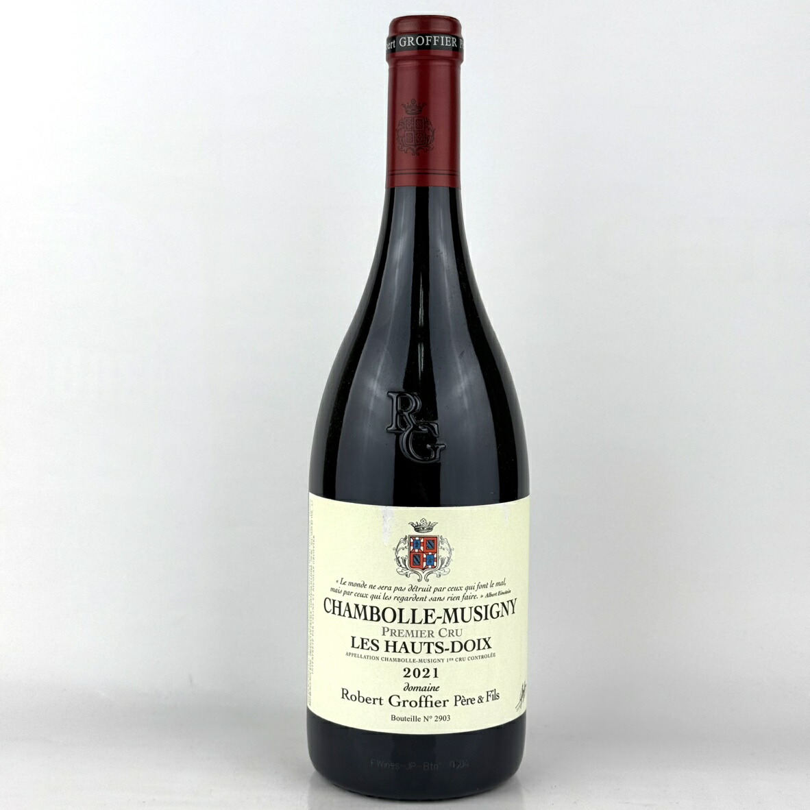 ドメーヌ ロベール グロフィエ シャンボール ミュジニー プルミエ クリュ レ オー ドワ [2021] 750ml 赤 Robert Groffier Chambolle Musigny 1er Cru Les Hauts Doix