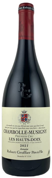 〇ロベール グロフィエ シャンボール ミュジニー プルミエ クリュ オー ドワ [2023] 750ml 赤Robert Groffier Chambolle Musigny 1er Cru Hauts Doix｜WINE NATION 店