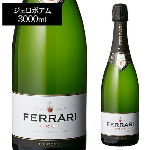 【取り寄せ商品・キャンセル不可】フェッラーリ ブリュットNV 正規品 3,000ml 3L ジェロボアム イタリア 辛口 白 シャルドネ スパークリングワイン スプマンテ 浜運 お祝い ギフト プレゼント ギフト パーティー 退職祝い 就職祝い 送別会 新生活 キャンプ アウトドア｜WINE PRO店