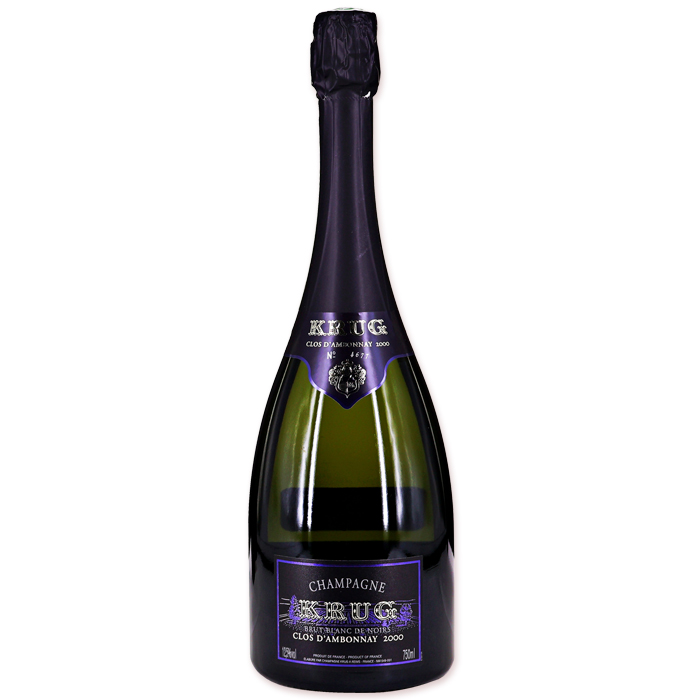 限定品シャンパン［クリュッグ］CLOS D\'AMBONNAY2000 空き瓶 コップ・グラス・酒器