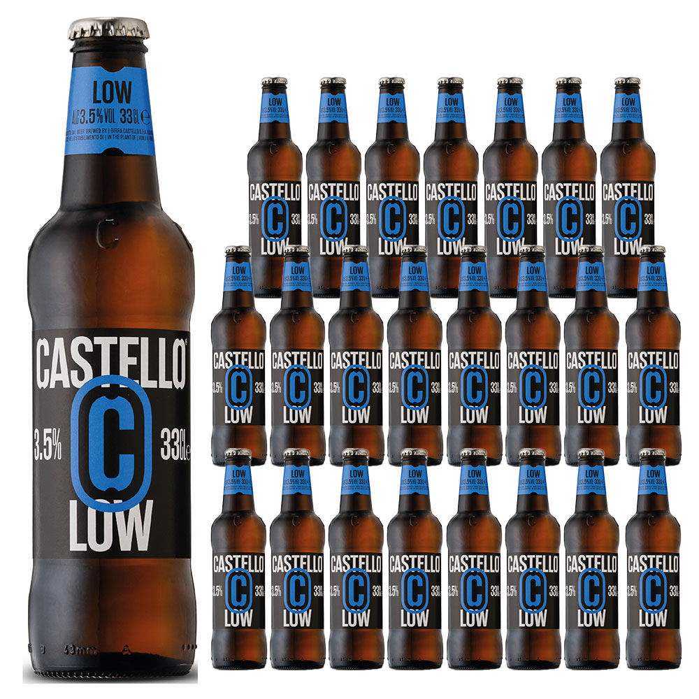 【2月1日発売】カステッロ ビール ロー 330ml×24本 ケース 瓶 ビッラ カステッロ社 イタリア Birra Castello Low 330ml Birra Castello 6,058円