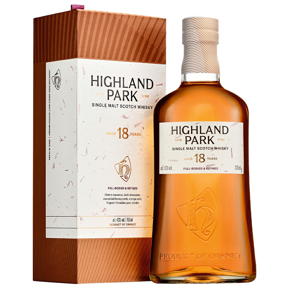 【正規品 箱入】ハイランドパーク 18 年 シングル モルト スコッチ ウイスキー 700ml 43％ HIGHLANDPARK AGED 18 YEAR SINGLE MALT SCOTCH WHISKY 700ml 43%