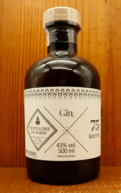 【正規品】ディスティレリ ド パリ バッチ1 クラフトジン 500ml 43% ハードリカー DISTILLERIE DE PARIS BATCH #1 CRAFT GIN 500ml 43%