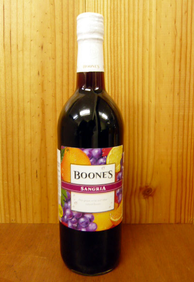 【500均】ブーンズ・サングリア・甘口・微発泡・フルーツワイン・スクリューキャップ・アルコール度数6.5％BOONE'S SANGRIA (Fine apple wine snt other natural flavors)【wineuki_BOG】