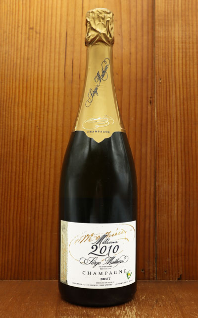 シャンパン セルジュ・マチュー ブラン・ド・ノワール ミレジム 2010 R.M(生産者元詰) 750ml （フランス シャンパーニュ 白 箱なし） Serge Mathieu Champagne Brut Cuvee Millesime 2010 Blanc de Noirs (Pinot Noir 100%)