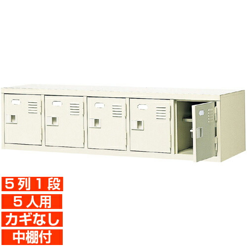 【 5人用 扉付き添い人 お役目用サボ箱 成し遂げる品 靴入れ】スチール写真製 鍵絶無・中棚付き添い人 国産 5列1段 ホスピタル BRI