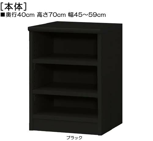 押入れ収納 高さ７０ｃｍ幅４５～５９ｃｍ奥行４０ｃｍ厚棚板（棚板厚み2.5cm） ゲームソフト収納 集会所ラック 幅を1cm単位でご指定 たゆみにくい棚板シェルフ 押入れ収納 本棚 幅 55 cm 横幅 指定