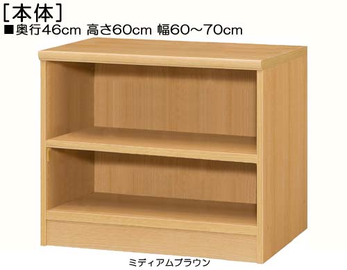 テレビ台 高さ６０ｃｍ幅６０～７０ｃｍ奥行４６ｃｍ厚棚板（棚板厚み2.5cm） カップ本棚 廊下収納 幅オーダー1cm単位 丈夫な棚板家具 テレビ台 本棚 幅 64 cm 寸法 指定