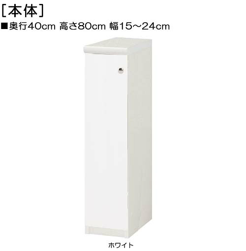 全面扉全面扉付き頑丈本箱 高さ８０ｃｍ幅１５～２４ｃｍ奥行４０ｃｍ厚棚板（棚板厚み2.5cm） 片開き(左開き/右開き) 全面扉付ウォークインクローゼット収納 収納 幅 24 cm サイズ オーダー