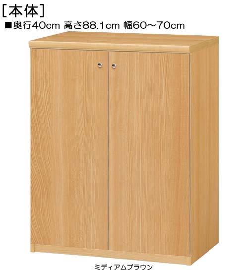 全面扉扉付き添い人飾り気の無い精神的な統合用だんす 高さ８８．１ｃｍ幅６０～７０ｃｍ奥ぶかさ４０ｃｍ厚棚板（棚板奥ふかさ2.5糎） 両開き 全面扉付ベッドルームラック 書物棚 幅 62 糎 大きさ 決める