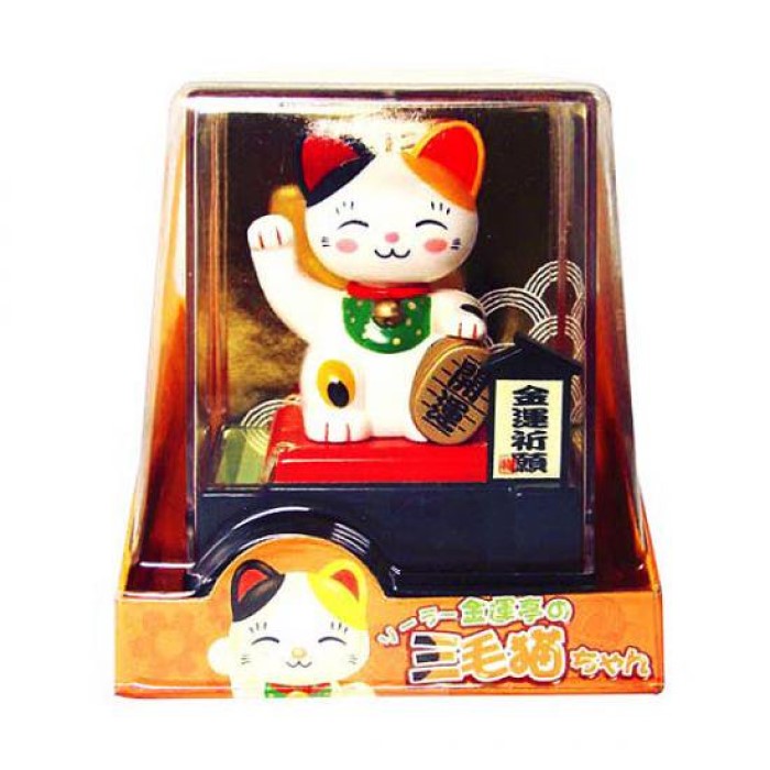 楽天市場】SANTA ソーラー金運亭の招き猫ちゃん ソーラートイ 首