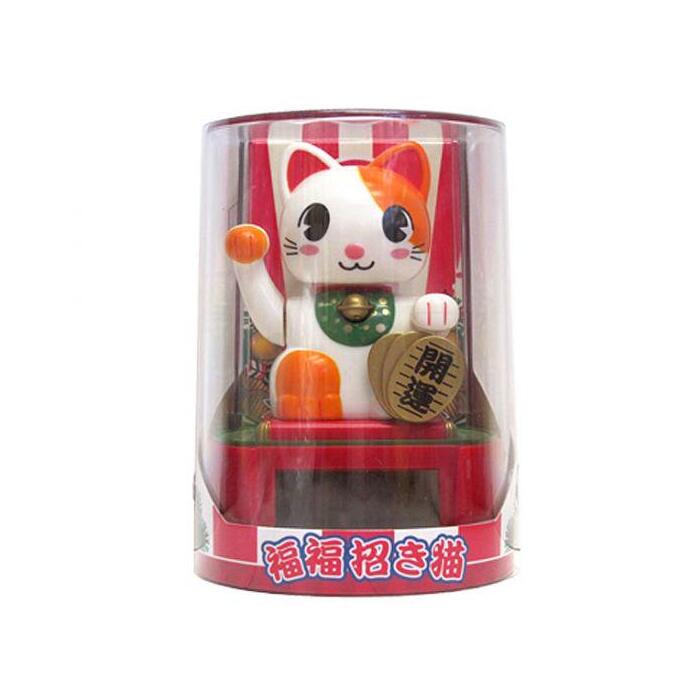 楽天市場】SANTA ソーラー金運亭の招き猫ちゃん ソーラートイ 首
