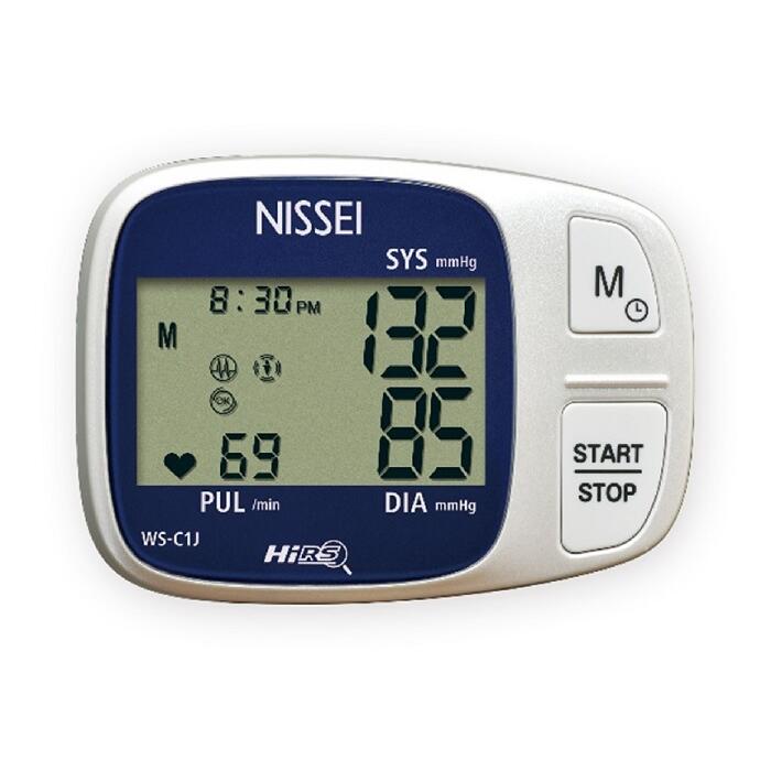NISSEI 日本精密測器 WS-C1J 手関節式デジタル血圧計 日本製 ハイレゾリューションシステム M折り返し積み上げる 高的確さ 蓄電池式 不規則さ脈波音楽的リズム読み合わせる役立つこと 加圧中測定 体動さがし当てる キャリングケース付き添い人 記憶装置60回 手関節型 パウダーコンパクト 血圧価値付ける 思わしい保護すること 保護すること診療計器