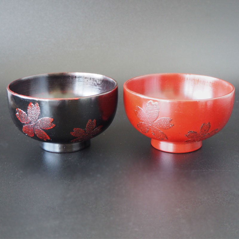 楽天市場 汁椀 木製 お椀 おしゃれ 夫婦 木製漆器 天然木 漆塗り 桜 送料無料 ポイント消化 手作り品のセレクトショップwingle