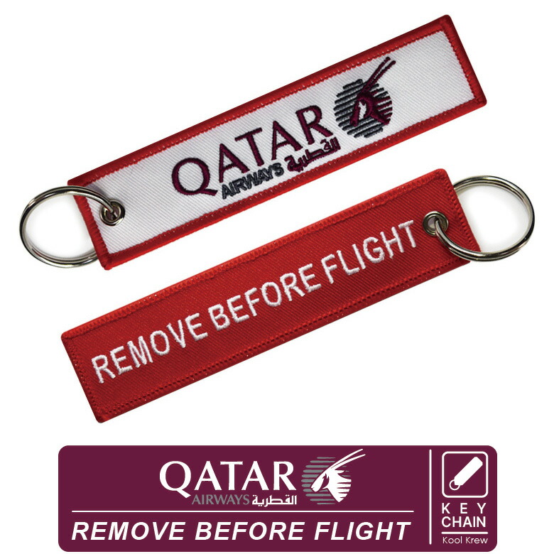 【楽天市場】Kool Krew クールクルー キーチェーンカタール航空 Qatar AirwaysREMOVE BEFORE