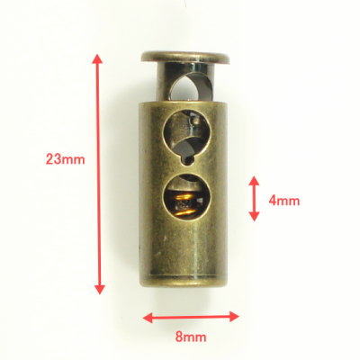 楽天市場】コードストッパー たて型 二つ穴 シルバー 【1個入り