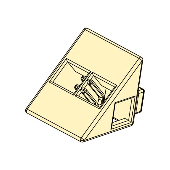 Artecブロック三角A8P薄黄